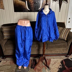 Honors • Blue • Vintage • 1980’s • Track Suit • Jacket/ Pants • Size 3X
